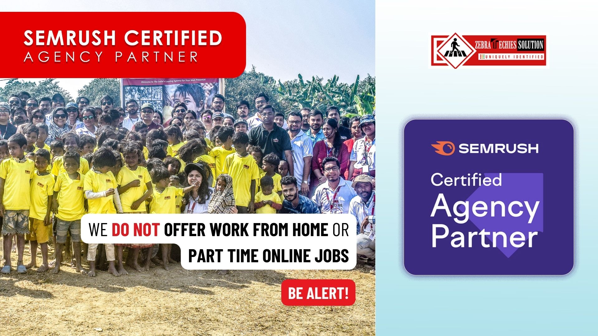 Bagging One More Title: Zebra Techies Solution Joins Hands with Semrush, Becoming Its Agency Partner